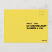 "Je bent gefireerd" en het boze trump gezicht Briefkaart (Achterkant)