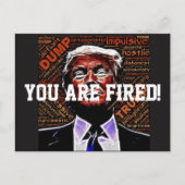"Je bent gefireerd" en het boze trump gezicht Briefkaart (Voorkant)