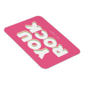 Je bent gek, bedankt roze  magneet (Rechterzijde)