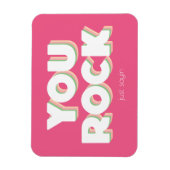 Je bent gek, bedankt roze  magneet (Verticaal)