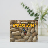 Je bent gek! briefkaart (Staand voorkant)