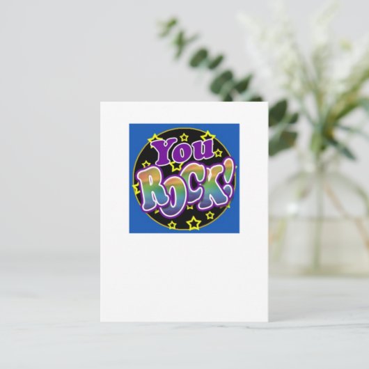 Je bent gek! briefkaart (Staand voorkant)