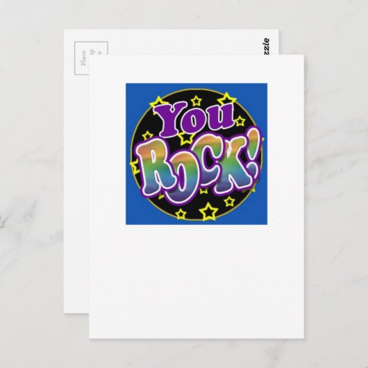 Je bent gek! briefkaart (Voorkant / Achterkant)