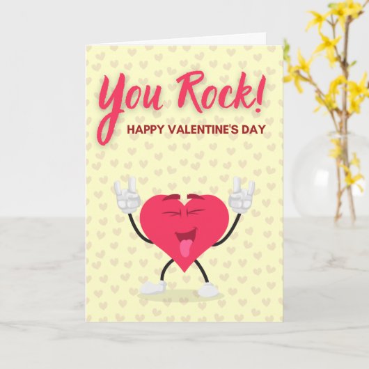 Je bent gek! Funny Valentijn Card Kaart (Gele Bloem)