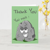 Je bent gek! Grappig bedankt Kaart (Gele Bloem)