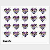 Je bent gek! hart sticker (Vel)