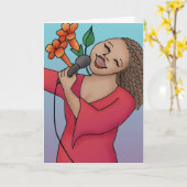 Je bent gek! kaart (Gele Bloem)