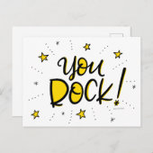 Je bent gek, met de hand geschreven briefkaart (Voorkant / Achterkant)