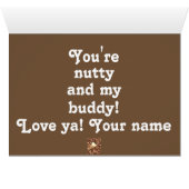 Je bent gek mijn maatje ijs grappige vriendschap (Binenzijde Horizontaal (Onderkant))