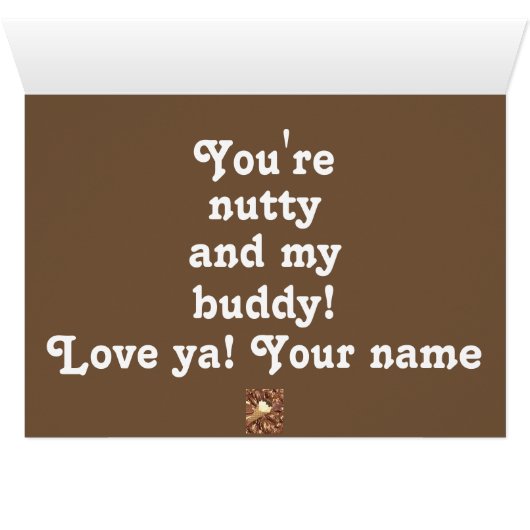 Je bent gek mijn maatje ijs grappige vriendschap (Binenzijde Horizontaal (Onderkant))