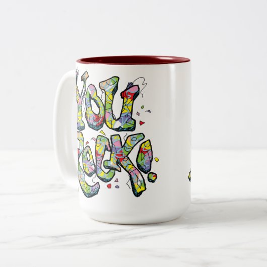 Je bent gek! Mok (Voorkant links)