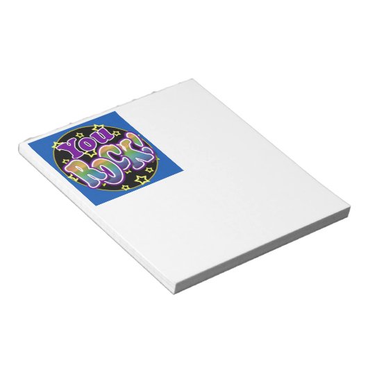 Je bent gek! notitieblok (Schuin)