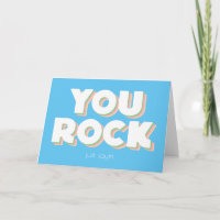 Je bent gek op Blue Folded Wenskaart
