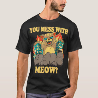Je bent gek op de meow grappige reuzenkatster t-shirt