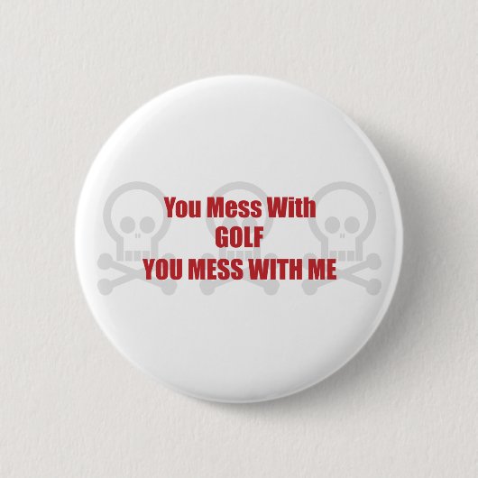 Je bent gek op Golf... Ronde Button 5,7 Cm (Voorkant)