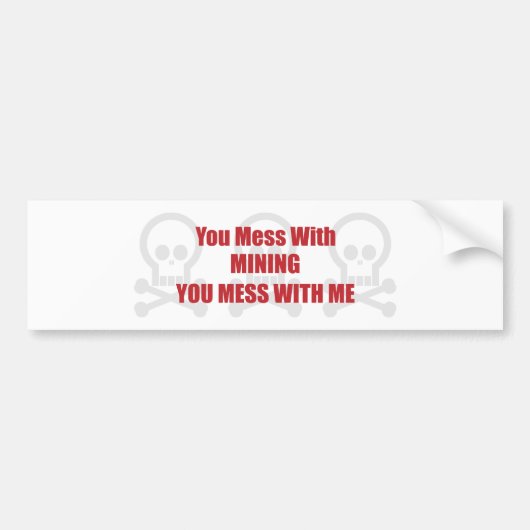 Je bent gek op het mijne. bumpersticker (Voorkant)