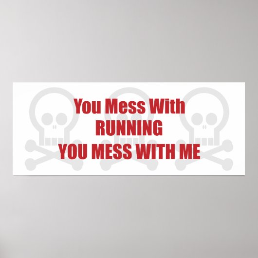 Je bent gek op het runnen van jou met mij poster (Voorkant)