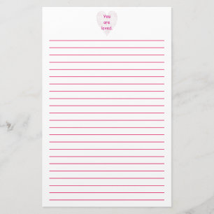 Je bent gek op Pointillism Heart-geblindeerde verh Briefpapier