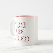 Je bent gek op V2 Tweekleurige Koffiemok (Voorkant links)