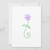 Je bent gekozen - 5x7 Meisjes verjaardagsuitnodigi Kaart (Achterkant)