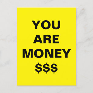 Je Bent Geld Inspirerend Briefkaart