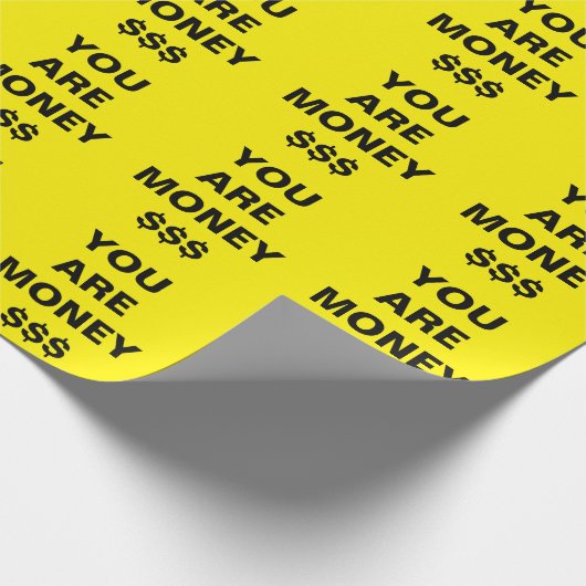 Je bent geld Inspirerend Cadeaupapier (Hoek)