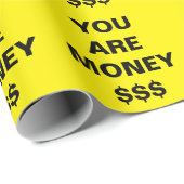 Je bent geld Inspirerend Cadeaupapier (Rol Hoek)