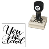 Je bent geliefd 2x2 rubberstempel (Gestempeld)