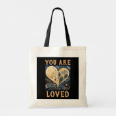 Je bent geliefd als Canvas tas (Achterkant)