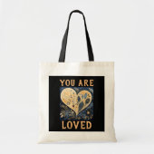Je bent geliefd als Canvas tas (Voorkant)