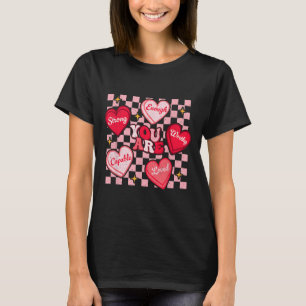 Je Bent Geliefd Bent Waardig Genoeg Candy Heart Le T-shirt