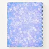 Je bent geliefd bij blauwe bokeh notitieboek (Achterkant)