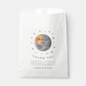 Je bent geliefd bij het Moon Stars Baby shower Bedankzakje (Voorkant)