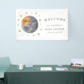 Je bent geliefd bij het Moon Stars Baby shower Spandoek (Beurs)