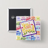 Je bent geliefd! Button (Voorkant /achterkant)