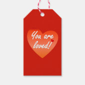 Je bent geliefd cadeaulabel (Voorkant)