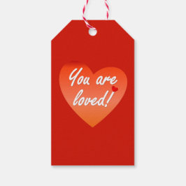 Je bent geliefd cadeaulabel