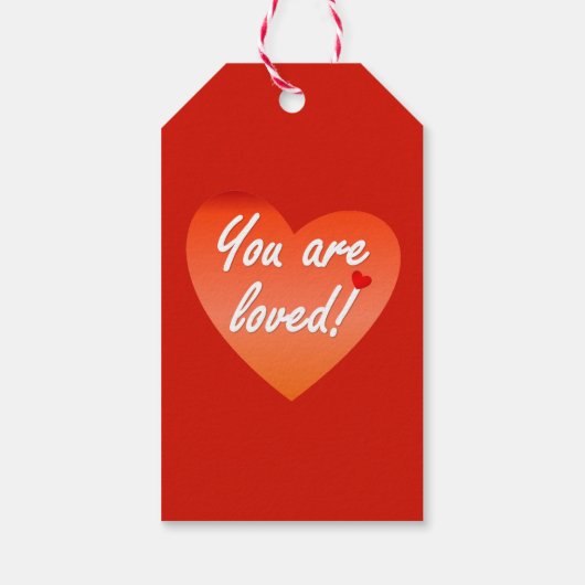 Je bent geliefd cadeaulabel (Achterkant)