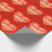 Je bent geliefd cadeaupapier (Hoek)