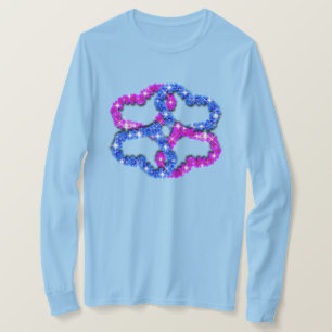 Je bent geliefd dames harten lange mouw T-shirt