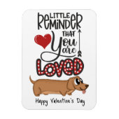 Je bent geliefd...een Valentijn uit de hondenkoelk Magneet (Verticaal)