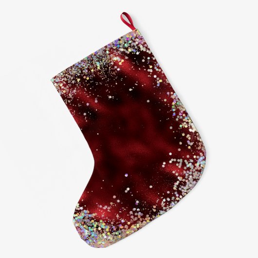 Je bent geliefd en gepersonaliseerd grote kerstsok (Achterkant (Hangend))