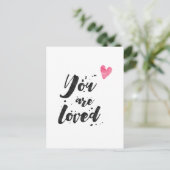 Je bent geliefd - Inspirerend Kaart (Staand voorkant)