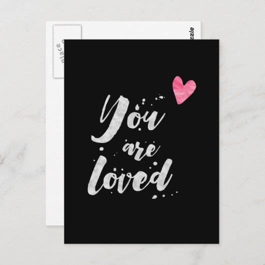 Je bent geliefd - Inspirerend Kaart (Voorkant / Achterkant)
