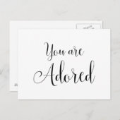 Je bent geliefd, inspirerende boodschap briefkaart (Voorkant / Achterkant)