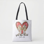 Je bent geliefd Johannes 3:16 Tote Bag (Voorkant)