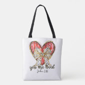 Je bent geliefd Johannes 3:16 Tote Bag (Achterkant)