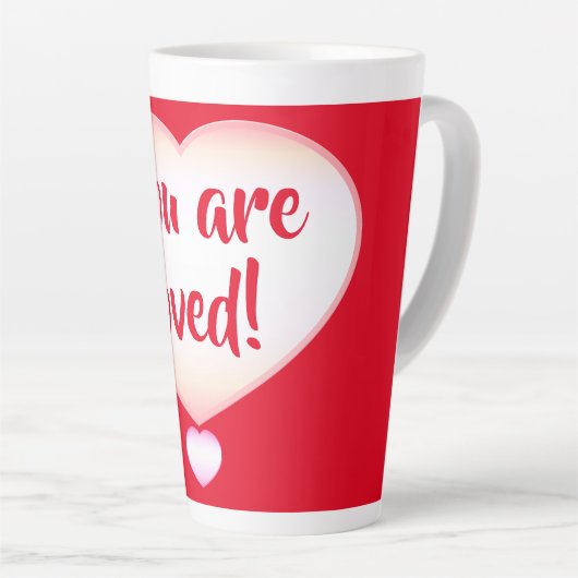 Je bent geliefd! Latte Mok (Rechterhoek)