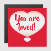Je bent geliefd! Magnetische kaart (Voorkant / Achterkant)