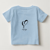 Je bent geliefd moderne kalligrafie gepersonalisee (Achterkant)